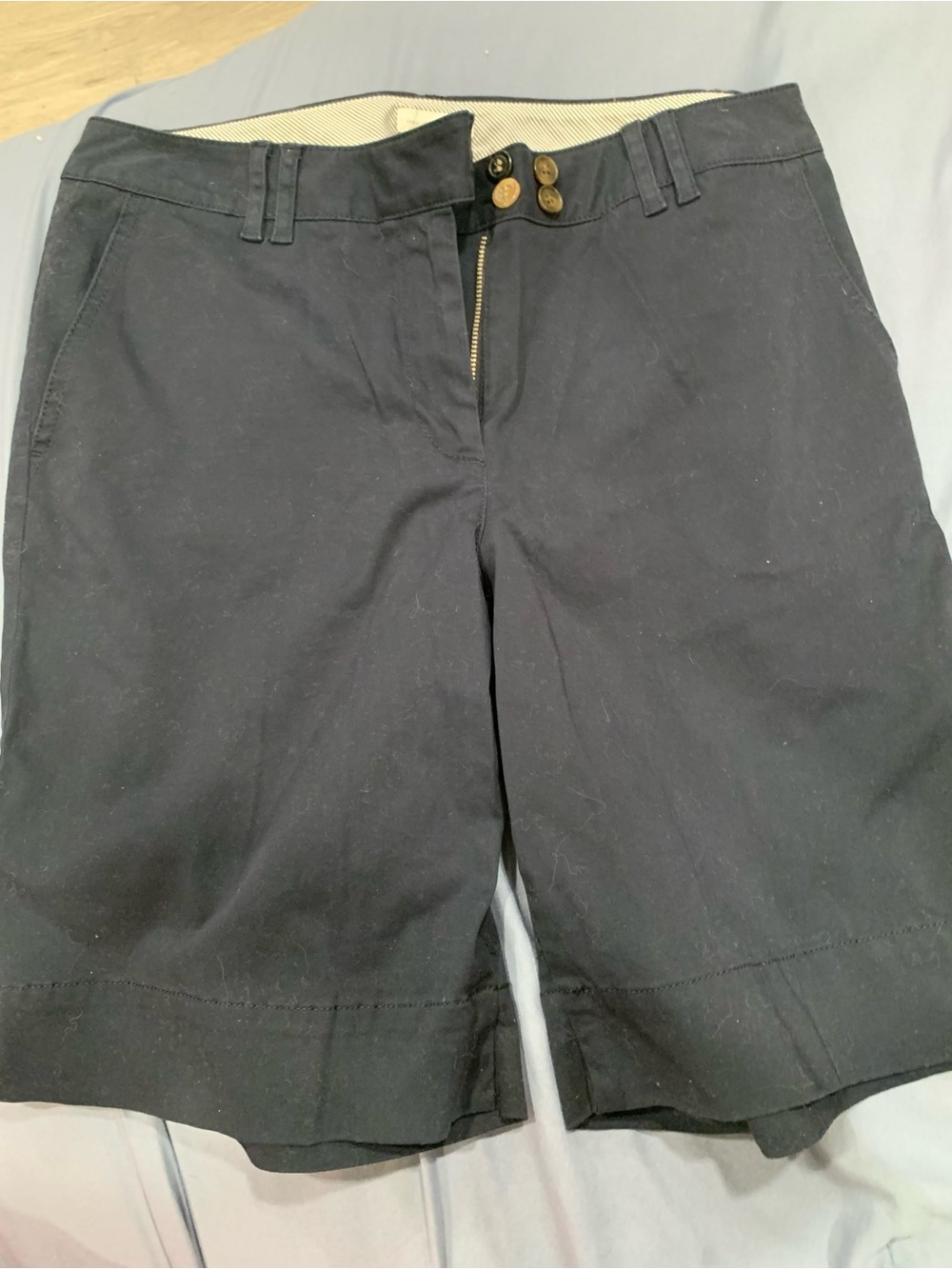 J. Jill Navy blue Tailored Bermuda Shorts